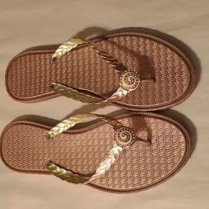 Women's Flip Sandals with Rhinestones